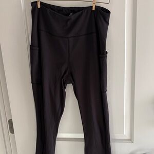 RBX Women's Black Leggings with Pockets